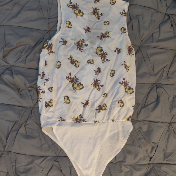 Lemon Front Wrap Bodysuit - Picture 5 of 8